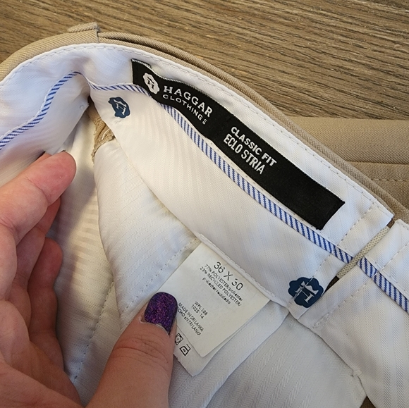 2For$20 Haggar Dress Slacks 36x30 - Picture 2 of 3